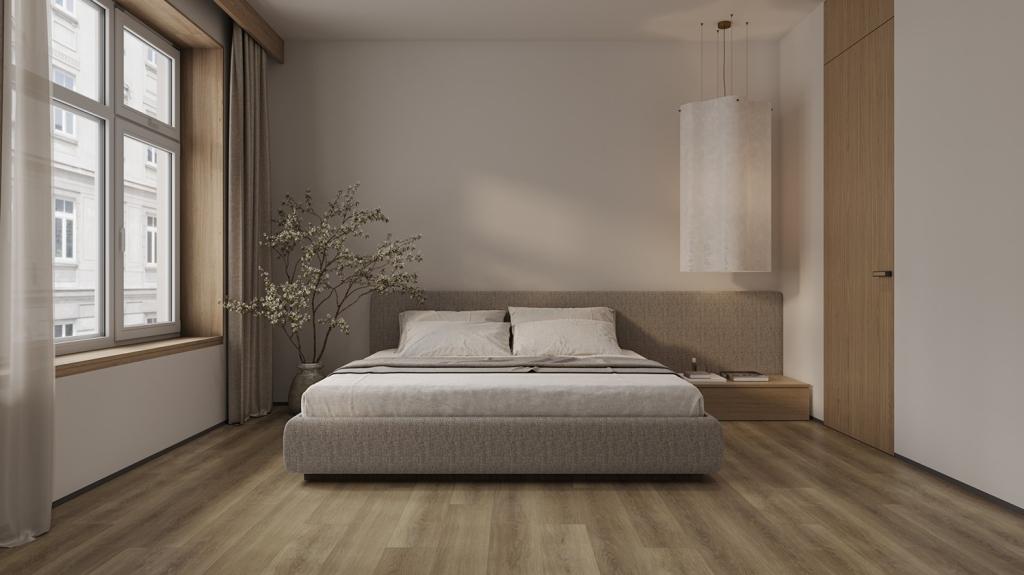 Кварцвиниловая плитка Alpine Floor клеевая Easy Line Дуб Дриада ЕСО 3-44 1219,2×184,15×3 фото в интерьере